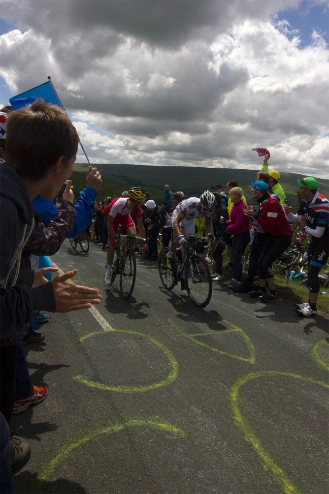 Benoît Jarrier of Bretagne-Seche takes King of the Mountains points at cote d'cray